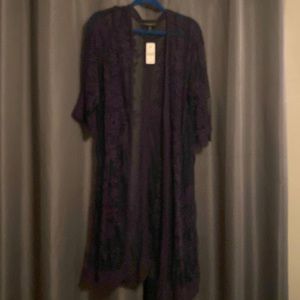 # 12 lane Bryant cover navy short sleeved